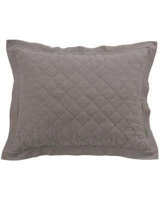 HiEnd Accents Diamond Pattern Quilted Linen King Sham