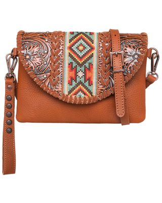 Montana West Women's Floral Tooled Southwestern Clutch