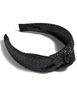 Shiraleah Women's Black Knotted Woven Headband