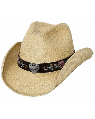 Bullhide Women's Crazy For You Straw Cowboy Hat