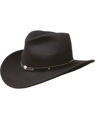Black Creek Men's Crushable Felt Western Fashion Hat