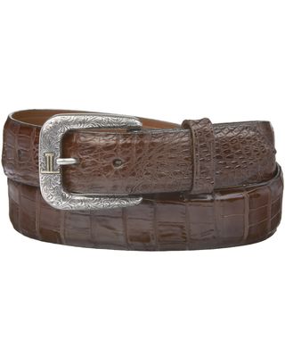 Lucchese Men's Sienna Caiman Ultra Belly Leather Belt