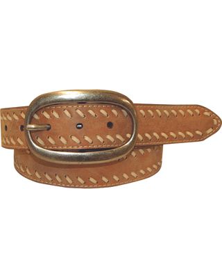 Cowgirls Rock Women's Light Brown Vintage Leather Belt
