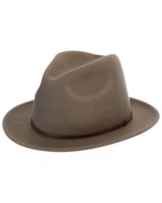 Black Creek Men's Putty Crushable Felt Fedora