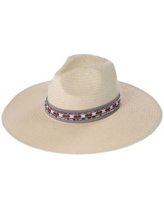 Peter Grimm Women's Natural Wailea Fiber Straw Western Resort Hat