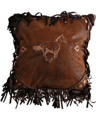 Carstens Embroidered Horse Pillow