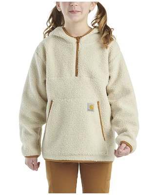 Carhartt Girls' Sherpa 1/4 Zip-Up Hoodie