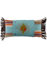 HiEnd Accents Turquoise Sunburst Pillow