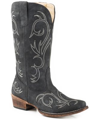 Roper Women's Riley Faux Leather Western Boots - Snip Toe
