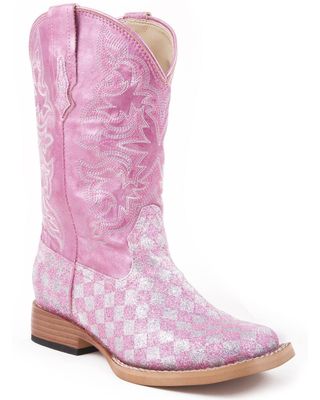 Roper Kid's Checkered Western Boots