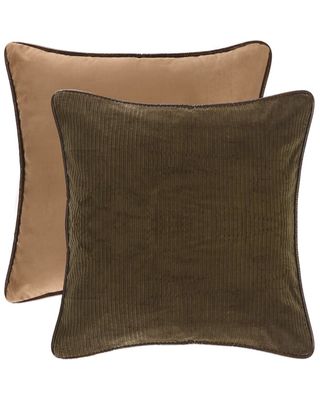 HiEnd Accents Tan Reversible Suede Euro Sham