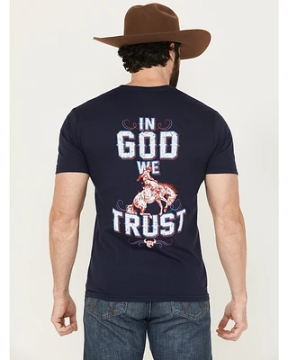 Cowboy Hardware Men's God We Trust Short Sleeve Graphic T-Shirt