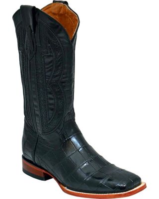 Ferrini Men's Genuine Alligator Belly Western Boots - Broad Square Toe