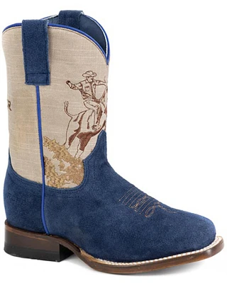 Roper Little Boys' Bullrider Western Boots - Broad Square Toe