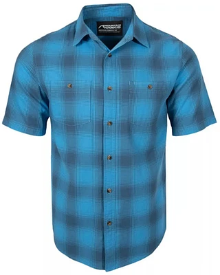 Mountain Khakis Men's Dune Plaid Print Short Sleeve Button-Down Stretch Western Shirt