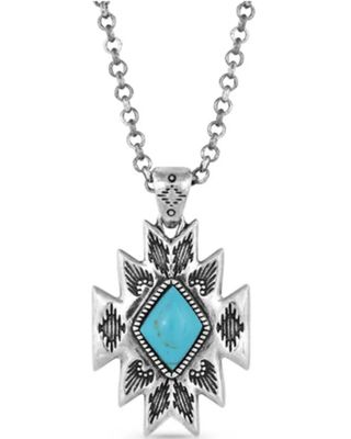 Montana Silversmiths Women's Turquoise Star Pendant Necklace