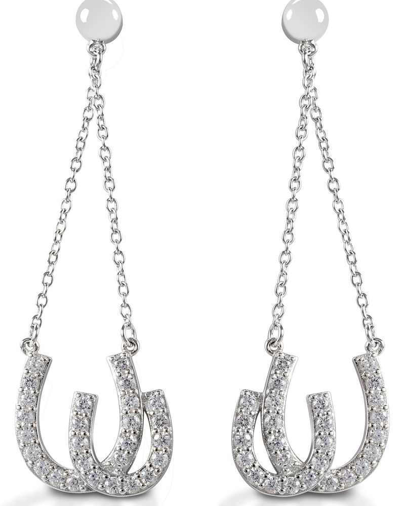 Kelly Herd Women's Double Horseshoe Earrings