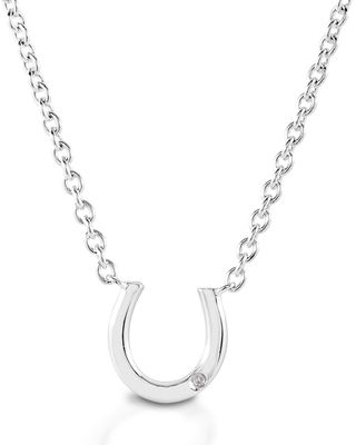 Kelly Herd Women's Single Stone Horseshoe Necklace