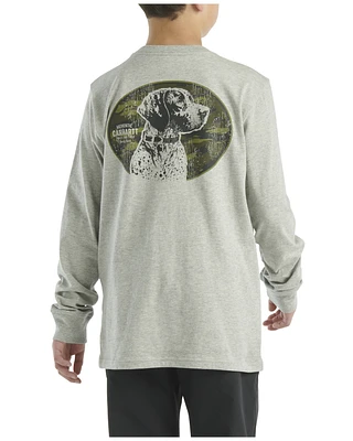 Carhartt Little Boys' Dog Logo Long Sleeve Graphic Shirt