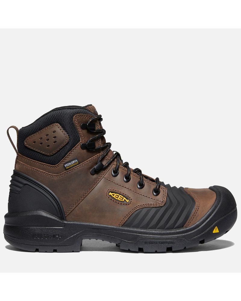 Keen Men's Portland 6" Waterproof Work Boots - Carbon Toe