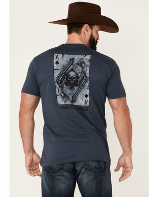 Cody James Men's Cards & Guns Graphic Short Sleeve T-Shirt