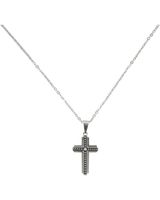 Moonshine Spirit® Men's Beaded Layer Cross Necklace