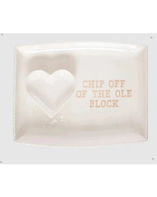 Totalee Gifts Heart Ceramic Platter - 2 Piece