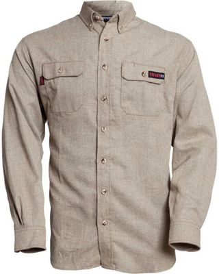 Tecgen Men's Select FR Long Sleeve Button Down Work Shirt
