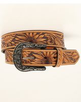 Nocona Women's Sunflower Tooled Leather Belt