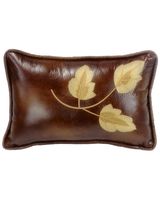 HiEnd Accents Highland Lodge Faux Leather Lumbar Pillow