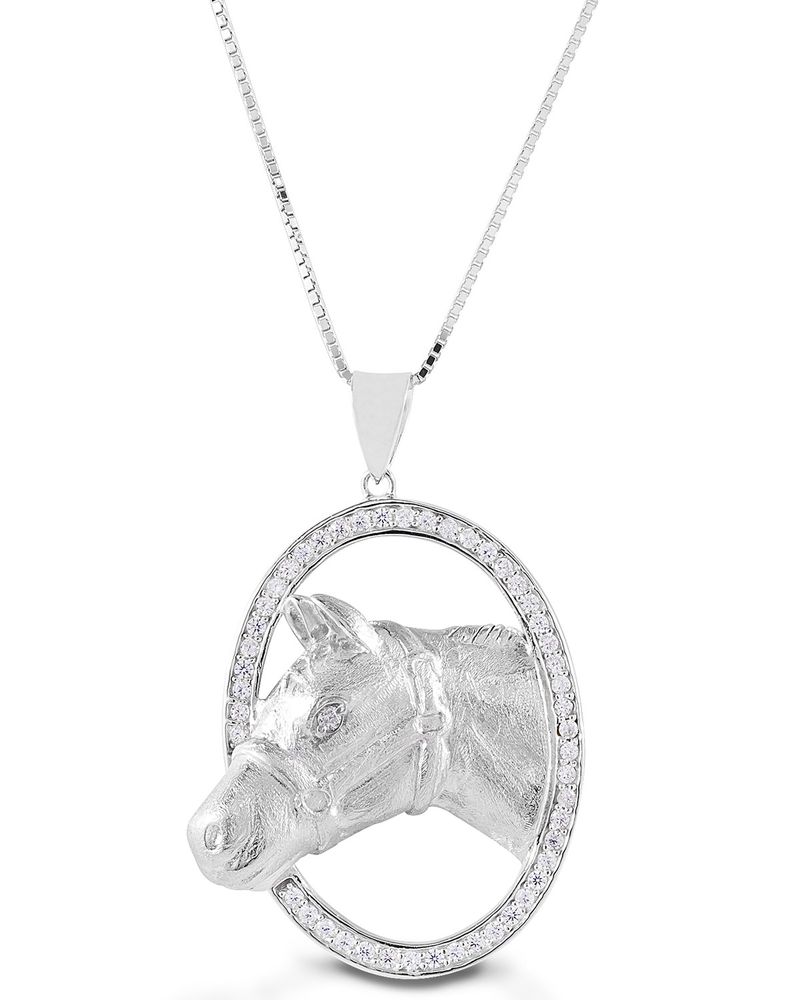 Kelly Herd Women's Oval Halter Horsehead Necklace