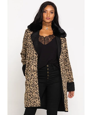 Double D Ranch Women's Leopard Cactus Cat Jacket