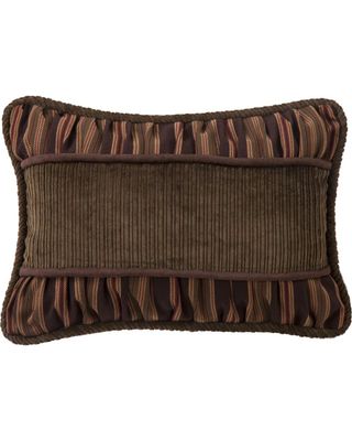 HiEnd Accents Corduroy Pillow with Ruching