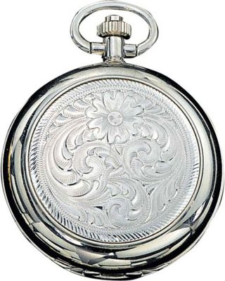 Montana Silversmiths Engraved Western Pocket Watch