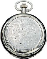 Montana Silversmiths Engraved Western Pocket Watch