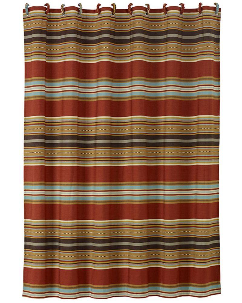 HiEnd Accents Calhoun Striped Shower Curtain