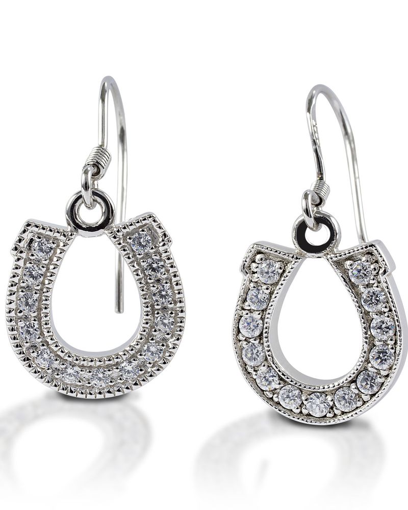 Kelly Herd Women's Dangle Horseshoe Earrings