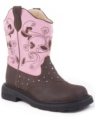 Roper Girls' Light Up Western Boots