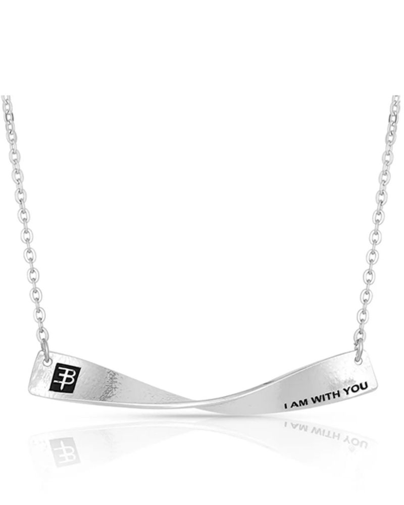 Montana Silversmiths Women's I Am With You Twisted Dog Tag Necklace