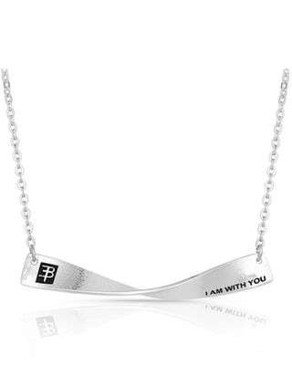 Montana Silversmiths Women's I Am With You Twisted Dog Tag Necklace