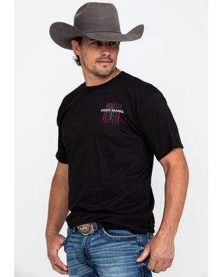 Cody James Men's Bull Flag Graphic T-Shirt
