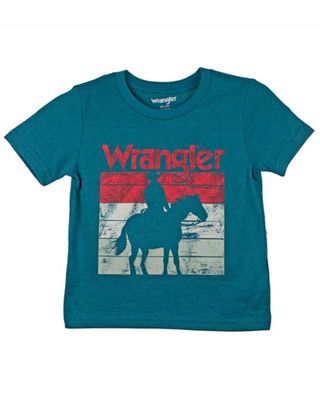 Wrangler Boys' Vintage Cowboy Logo Graphic T-Shirt