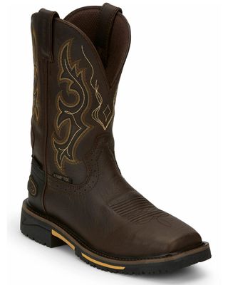 Justin Men's Joist Rustic Waterproof Western Work Boots - Composite Toe