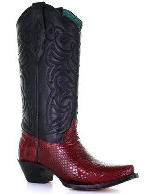 Corral Women's Boot Barn Exclusive Exotic Snake Skin Western Boots - Snip Toe