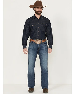 Ariat Men's M4 Andrew Medium Wash Relaxed Bootcut Stretch Denim Jeans