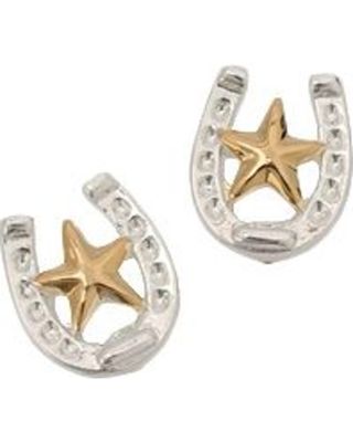 Montana Silversmiths Horseshoe & Star Earrings