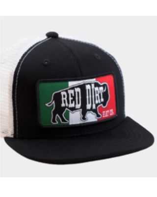 Red Dirt Hat Kid's Mesh Back Mexican Flag Patch Cap