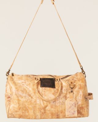 Corral Women's Distressed Leather Barrel Duffle Bag