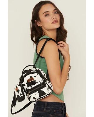 Wrangler Women's Cow Print Mini Backpack