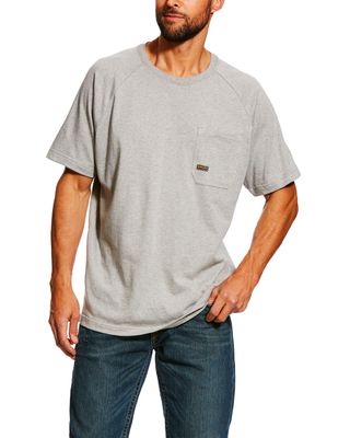 Ariat Men's Rebar Cotton Strong Short Sleeve Crew Work Shirt